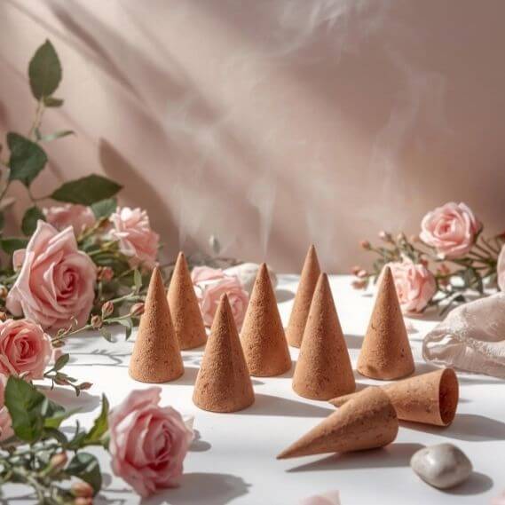 Pink Rose 10 cones - kensance